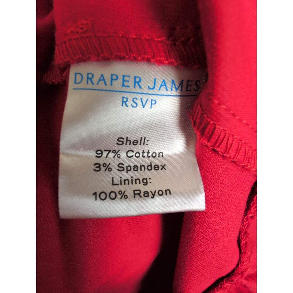 Draper James red velvet corduroy tiered puff sleeve midi dress Size Lrg Cottage - Picture 9 of 10